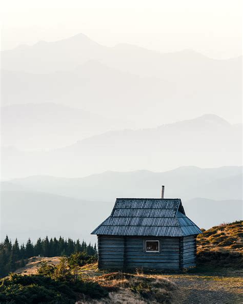 Mountain Cabin During Sunrise Photograph by Ivan Kmit - Fine Art America