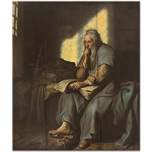 Saint Paul in Prison by Rembrandt | Kalligone