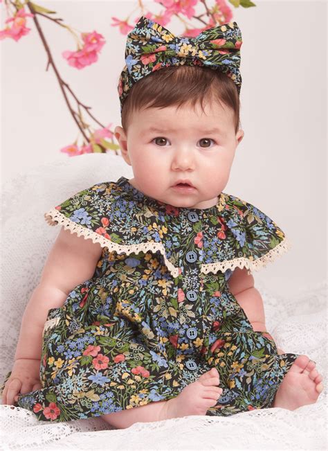 Babies' Dress, Panty and Headband Simplicity Sewing Pattern number 9898 — jaycotts.co.uk ...