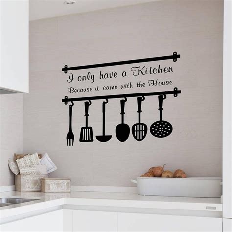 Vinyl Wall Decals For Kitchen Cabinets | Kitchen wall decals, Kitchen wall quotes, Kitchen wall ...