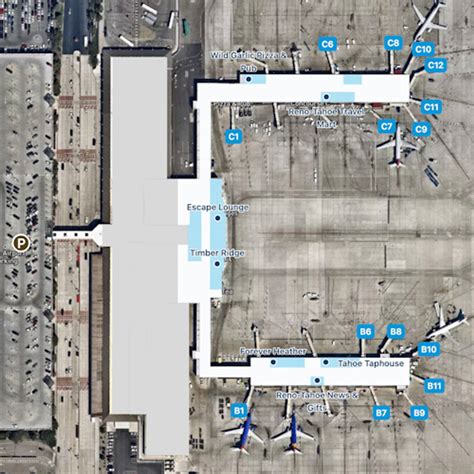 Reno Tahoe Airport Map | RNO Terminal Guide