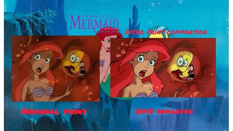 The Little Mermaid: The Series (1992-94): Intro Print Comparison (Original VS Remastered) - YouTube