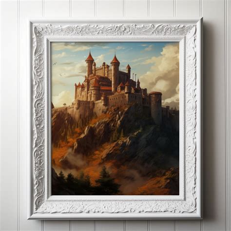 Castle on the Hill Digital Art - Etsy