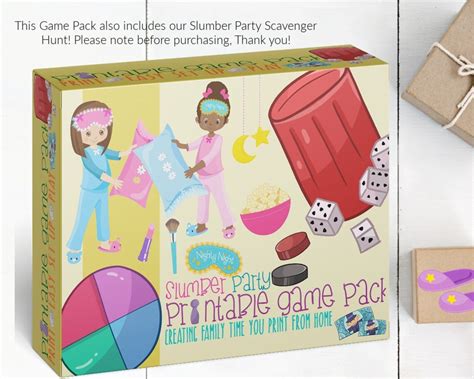 Slumber Party Games Slumber Party Games for Girls Slumber - Etsy