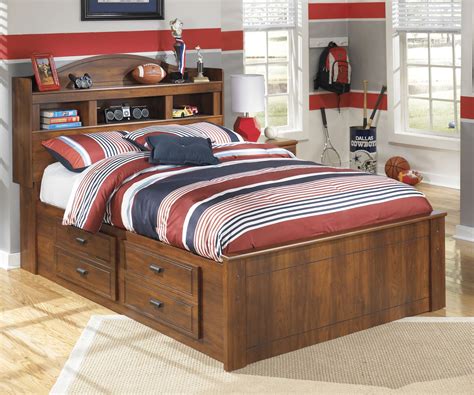 Barchan Full Bookcase Underbed Storage Bed from Ashley | Coleman Furniture