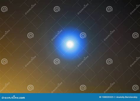 Moon in the Winter Night Sky Stock Image - Image of landscape, light ...