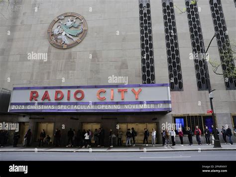 New York, United States. 20th Apr, 2023. Dancers wait in line outside ...