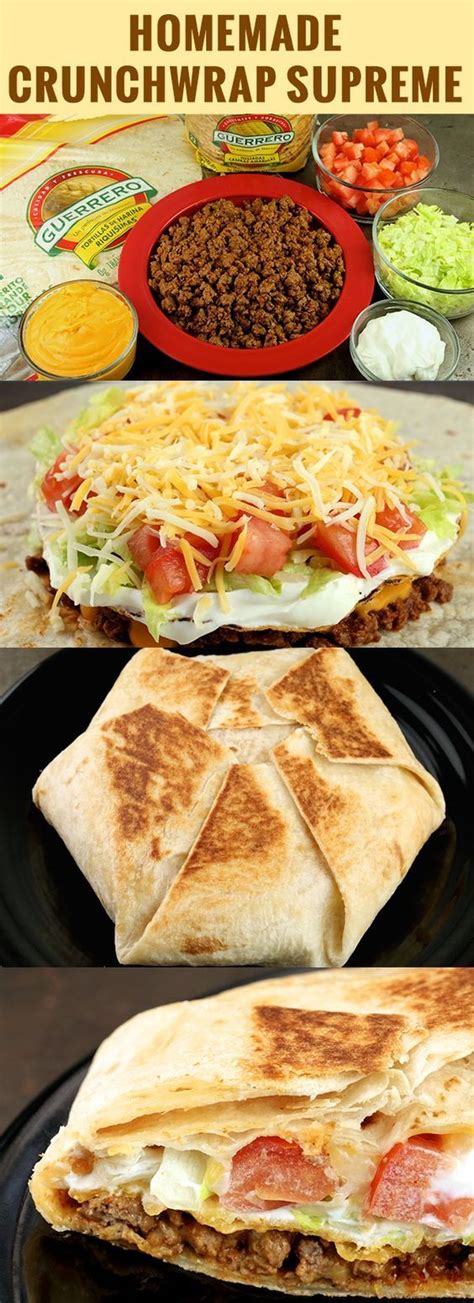 Homemade Crunchwrap Supreme Recipe - BEST FOOD