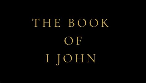 The Book of I John Chapter 3