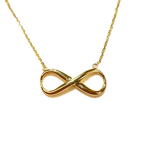 Infinity Necklace in 14K Gold | Etsy