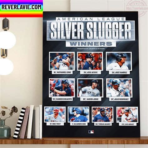 2022 AL Silver Slugger Award Winners Home Decor Poster Canvas - REVER LAVIE