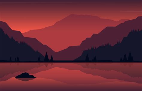 1400x900 Resolution Minimalist Landscape Painting 1400x900 Resolution ...