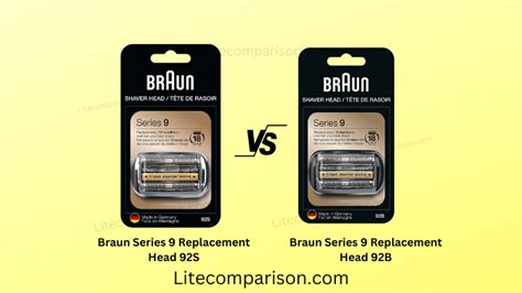 Braun Series 9 Replacement Head 92S vs 92B - 92s Popular