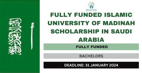 Fully Funded Islamic University Of Madinah Scholarship In Saudi Arabia 2024 - FlashLearners