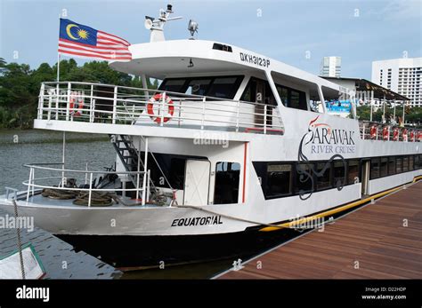 Sarawak river cruise boat in Kuching Stock Photo - Alamy