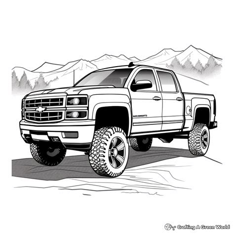 Pickup Truck Coloring Pages - Free & Printable!