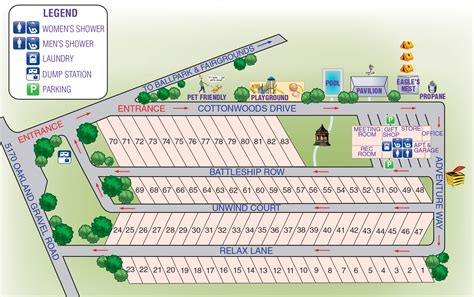 Site Map & Camping Policies