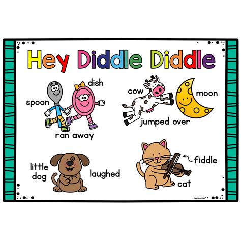 Hey Diddle Diddle Vocabulary Mat - Top Teacher