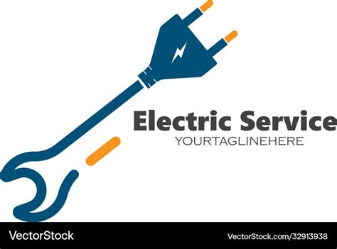 Electrical service and installation logo icon Vector Image