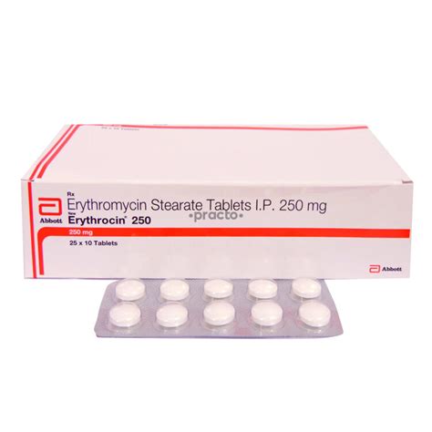 Erythrocin 250 MG Tablet - Uses, Dosage, Side Effects, Price, Composition | Practo