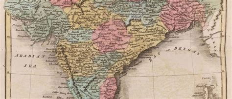 Historical map of India 1809 - Maps of India