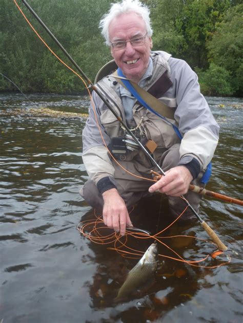 Fly fishing for grayling