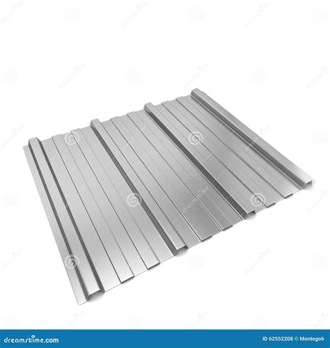 Corrugated metal sheet stock illustration. Illustration of galvanized - 62552208