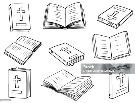 Christian Holy Bible Book Stock Illustration - Download Image Now ...