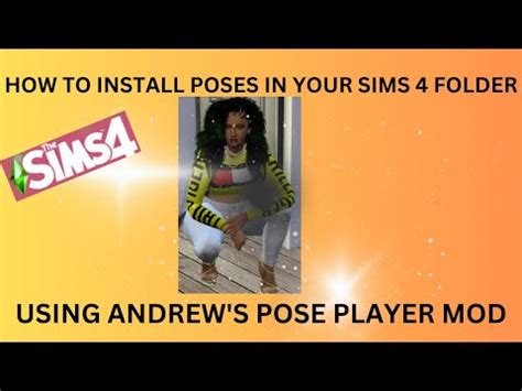 THE SIMS 4// HOW TO INSTALL POSES /ANDREW POSE PLAYER MOD INTO YOUR SIMS 4 GAME | Видео