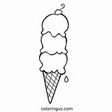Easy Coloring Pages Printable Ice Cream Cone Coloring sketch template