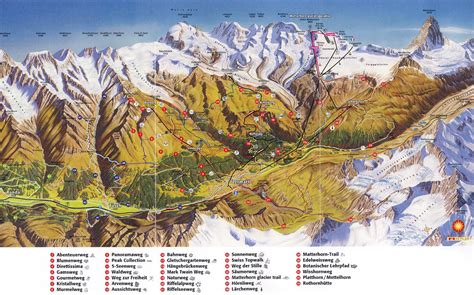 Map Of Zermatt Switzerland