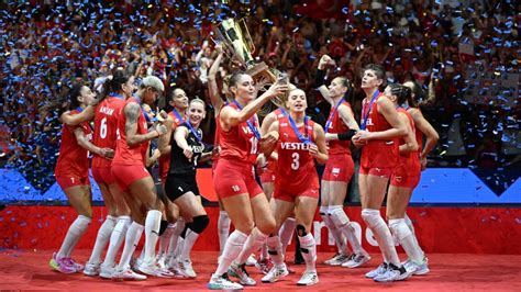 Turkish women’s volleyball team wins European champions title