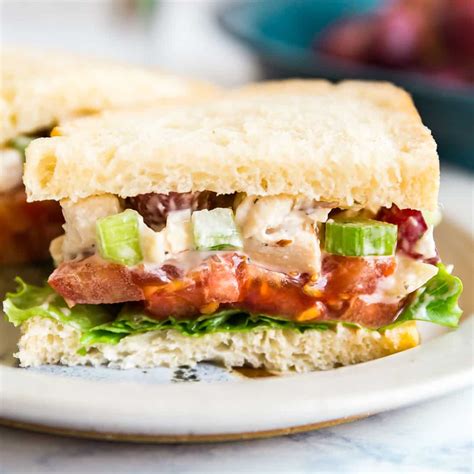 Copycat Panera Bread Napa Almond Chicken Salad Sandwich