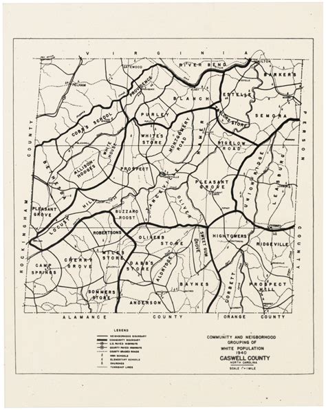 1940 Caswell County Map | Caswell County 1940 Map: Community… | Flickr