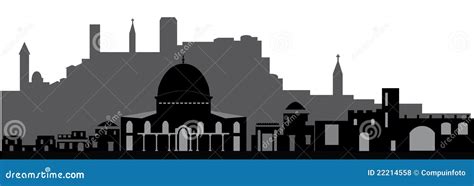 Jerusalem Skyline stock vector. Illustration of landmark - 22214558