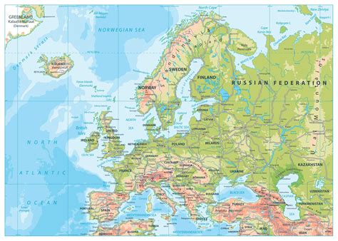 25+ Konsep Terkini Simple Map Of Europe