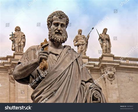 Saint Peter Statue Vatican Rome Italy Stock Photo 15070657 - Shutterstock