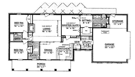 Elegant 1600 Square Foot Ranch House Plans - New Home Plans Design