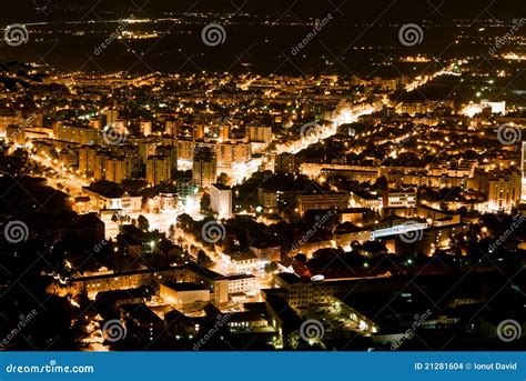 Brasov-night view stock photo. Image of romania, city - 21281604