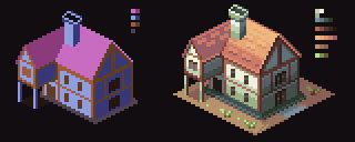 Pixel Art - Isometric House by AlbertoV on DeviantArt