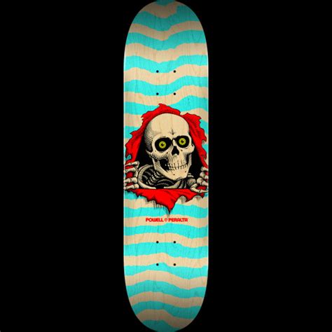 Powell Peralta Ripper Skateboard Deck Natural Turquoise - Shape 242 - 8 x 31.45 - Powell-Peralta®