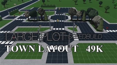 Large Plot Town Layout (Bloxburg) 49k - YouTube