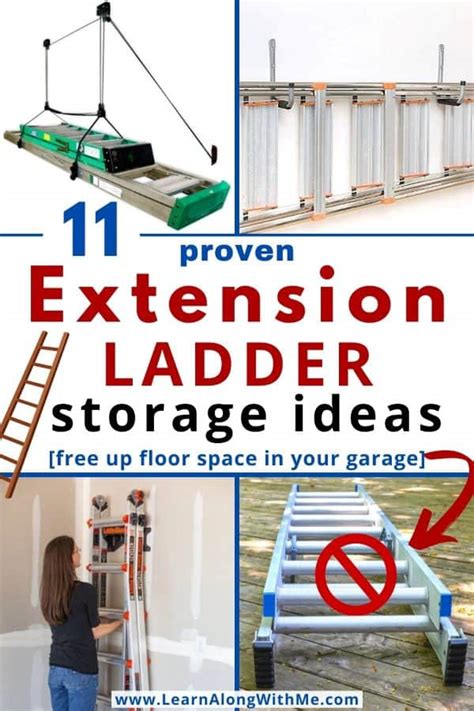 11 proven Extension Ladder Storage Ideas (2024) - Learn Along with Me