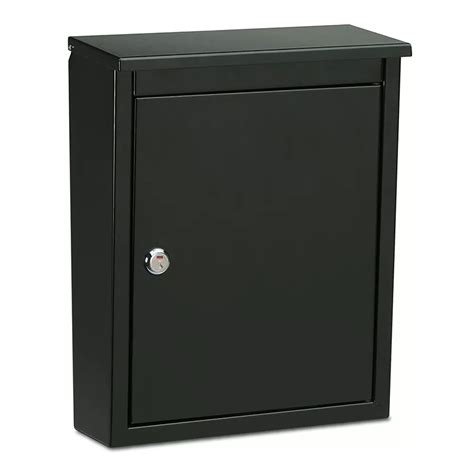 Architectural Mailboxes Soho Locking Wall Mount Mailbox Black | The Home Depot Canada