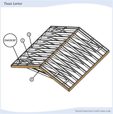 10×12 Gable Roof Shed Plans Blueprints