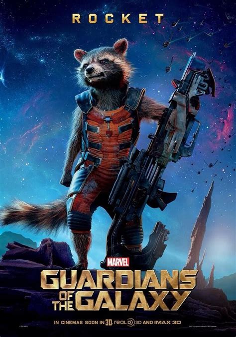 Rocket Guardians of the Galaxy Poster | Marvel Cinematic Universe | P…