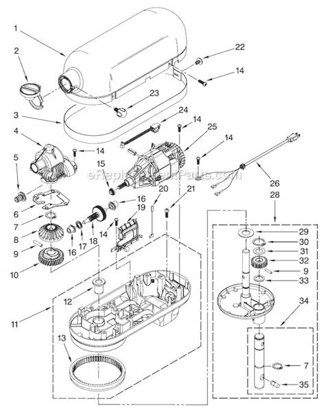 KitchenAid 4KG25H3X Parts List and Diagram - (Series 5 ...