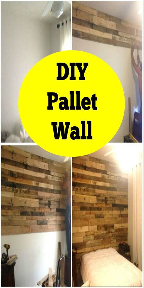 Pallet Accent Wall Home Tutorial | Pallet accent wall, Diy pallet wall, Farmhouse style ceiling fan