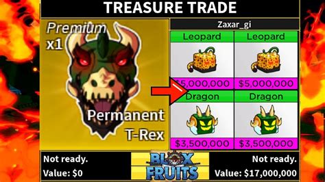 Trading PERMANENT T-REX in Blox Fruits - YouTube