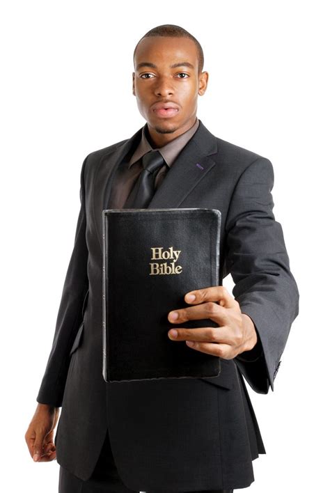 Black man with Bible - Message Magazine